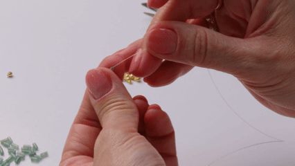 Iniciando a sequência de contas Faça a primeira argolinha